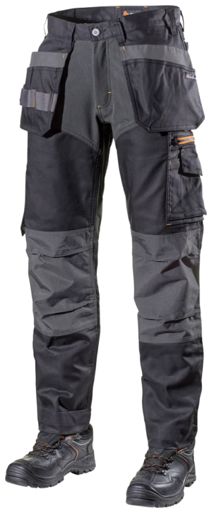 1095PB Stretch Werkbroek met Holsterzakken Zwart